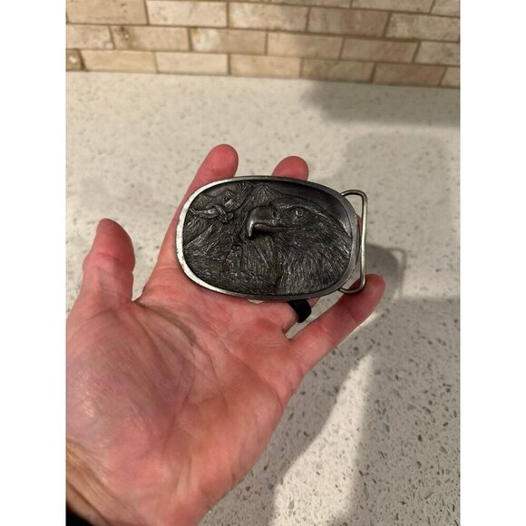 C&J Inc 1986 1135 Eagle Belt Buckle Made in USA - Picture 1 of 2